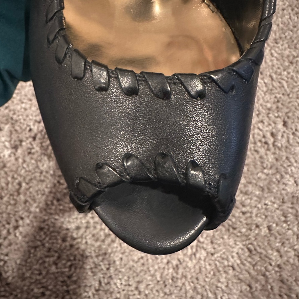 Gucci Black Peep Toe Heels - Picture 4 of 11